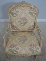 L72695: Pair Of Crackle Paint Louis XV Fauteuils A
