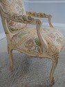 L72695: Pair Of Crackle Paint Louis XV Fauteuils A