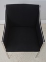 F72959: Pair JENS RISOM Black & Chrome Mid Century