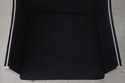F72959: Pair JENS RISOM Black & Chrome Mid Century