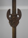 L72898: Vintage Art Deco Metal Floor Lamp w. Beade