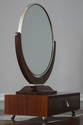 72918: Art Deco Style Walnut & Chrome Dressing Mir