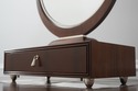 72918: Art Deco Style Walnut & Chrome Dressing Mir