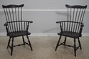L72964: Set of 8 Black Crackle Painted Finish Wind