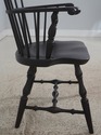 L72964: Set of 8 Black Crackle Painted Finish Wind