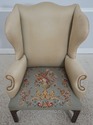 72866: Antique Chippendale Mahogany Wing Chair w. 
