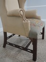72866: Antique Chippendale Mahogany Wing Chair w. 