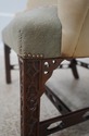 72866: Antique Chippendale Mahogany Wing Chair w. 