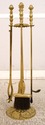 F44555EC: Quality Solid Brass 5 Piece Fireplace To