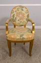 30664EC: Gold Decorated Floral Print Upholstered  