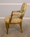30664EC: Gold Decorated Floral Print Upholstered  