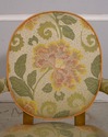 30664EC: Gold Decorated Floral Print Upholstered  