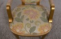 30664EC: Gold Decorated Floral Print Upholstered  