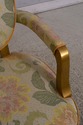30664EC: Gold Decorated Floral Print Upholstered  