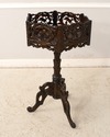 F68248: Black Forest Style Carved Pedestal Table