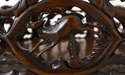 F68248: Black Forest Style Carved Pedestal Table