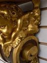 F68287: Pair Cherub Gold Finish Wall Sconce Shelve