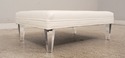 F49737EC: Modern Design Lucite Leg Bench Ottoman w