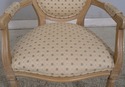 32785EC: Pair French Louis XV Style Medallion Back