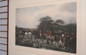F39726C: Quality Cherry Framed English Hunt Scene 