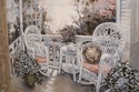 F29839EC: Decorative Framed Oil Painting On Canvas
