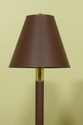 LF51903EC: Pair Brass Base Tall Table Lamps w. Sha