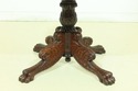 F50848EC: Antique American Carved Round Mahogany P