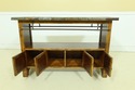 51923EC: Pair Stone Top Continental Style Console 