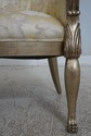 68220: Pair Neoclassical Silver Finish Damask Upho