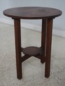 F63851EC: L&JG STICKLEY Antique Round Mission Oak 