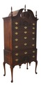 58550EC: STATTON Oxford Cherry New England Highboy