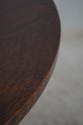67852: STICKLEY Round Mission Oak Lamp Table