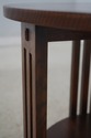 67852: STICKLEY Round Mission Oak Lamp Table