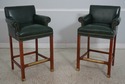 67596: Set of 4 OLD HICKORY TANNERY Green Leather 