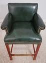 67596: Set of 4 OLD HICKORY TANNERY Green Leather 