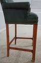 67596: Set of 4 OLD HICKORY TANNERY Green Leather 