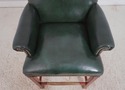 67596: Set of 4 OLD HICKORY TANNERY Green Leather 