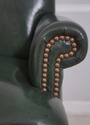 67596: Set of 4 OLD HICKORY TANNERY Green Leather 