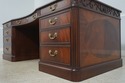 67104: HENKEL HARRIS MOORE Leather Top Mahogany Ex