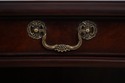 67104: HENKEL HARRIS MOORE Leather Top Mahogany Ex