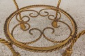 L59606EC: Round Iron Base Rope Twist Gold Gilt Ott