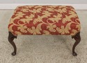 F59607EC: Pair Damask Newly Upholstered Oversized 