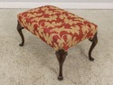 F59607EC: Pair Damask Newly Upholstered Oversized 