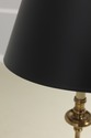 L55386EC: CHAPMAN Solid Brass Floor Lamp w. Black 