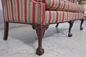 63717EC: SOUTHWOOD Clawfoot Mahogany Striped Uphol