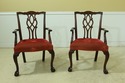 L32752EC: Set Of 8 KINDEL Chippendale Mahogany Din