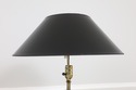 LF55391EC: CHAPMAN Brass Table Lamp w. Black Shade