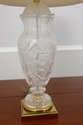 LF55389EC: High Quality Etched Crystal Table Lamp 