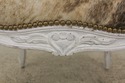 59677EC: Pair French Louis XV Style Natural Hide O