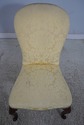 67907: HICKORY CHAIR CO Damask Upholstered Scrolle